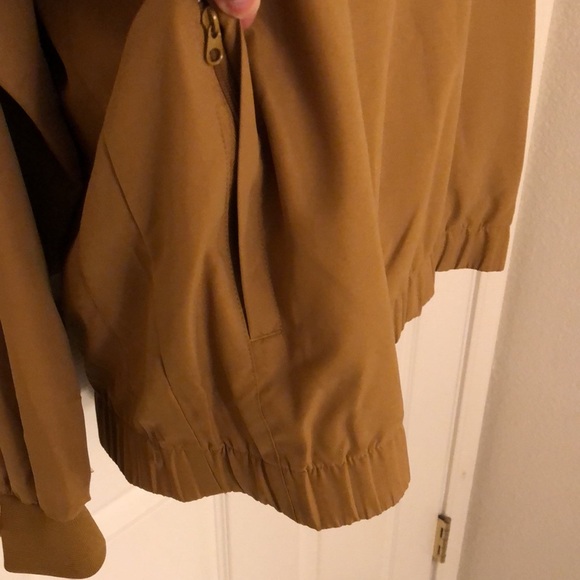 Olive Tan Pullover Crewneck Jacket - Picture 6 of 16